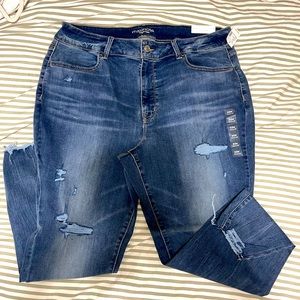 Maurices Denim Flex Distressed Jeggings size 22